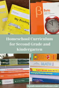 Four images showing curriculum books 