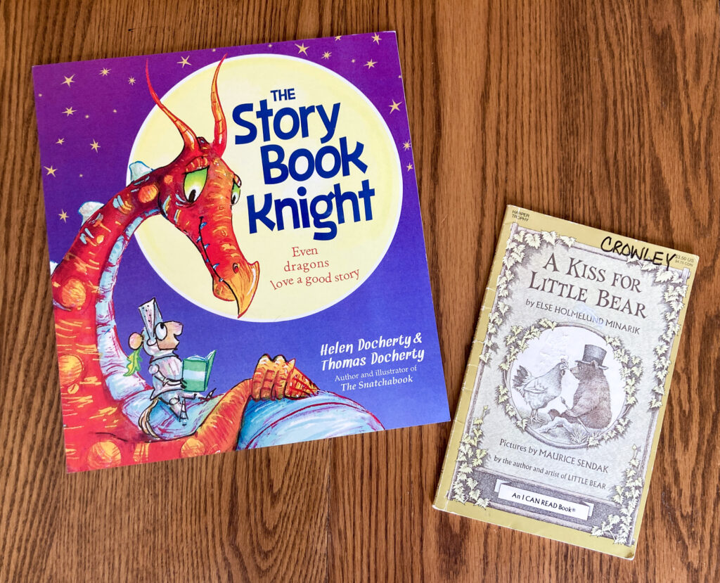 Story books on table
